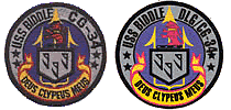 Original embroidered patch and digital design version