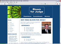 Website image clip of Bloom For Oneida Circuit Court Judge